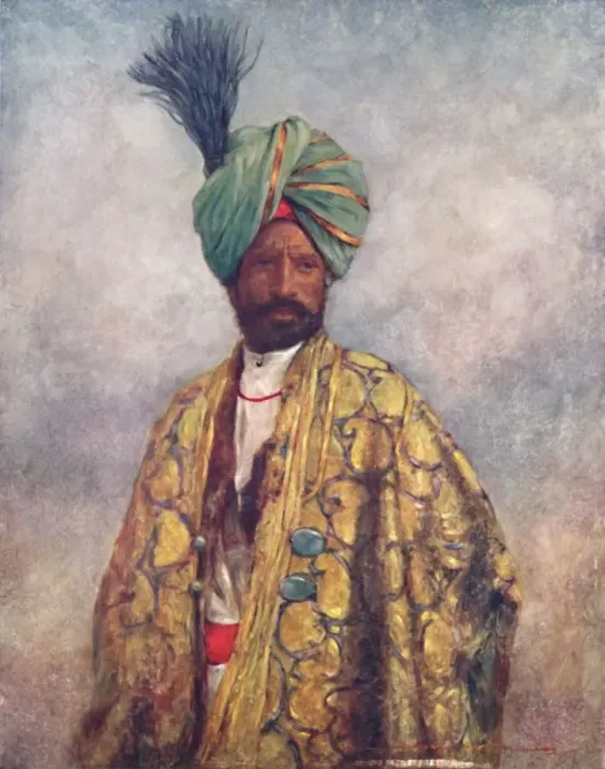 Framed Print : A Kashmiri Soldier, 1903. Artist: Mortimer L Menpes Framed Print : A Kashmiri Soldier, 1903. Artist: Mortimer L Menpes