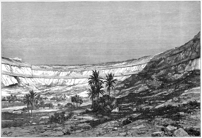 Framed Print : The Kasr-el-jebel Cirque, Syria, c1890. Artist: Charles Barbant Framed Print : The Kasr-el-jebel Cirque, Syria, c1890. Artist: Charles Barbant