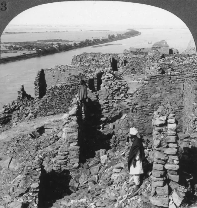 Framed Print : Kasr (Qasr) Ibrim and a view down the Nile in Nubia, Egypt, 1905. Artist: Underwood & Underwood Framed Print : Kasr (Qasr) Ibrim and a view down the Nile in Nubia, Egypt, 1905. Artist: Underwood & Underwood