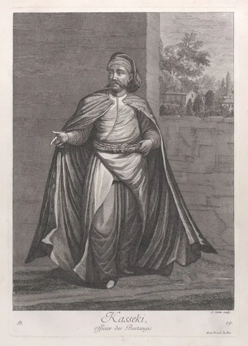 Framed Print : Kasseki, officier des Bostangis, 1714-15. Creator: Unknown Framed Print : Kasseki, officier des Bostangis, 1714-15. Creator: Unknown