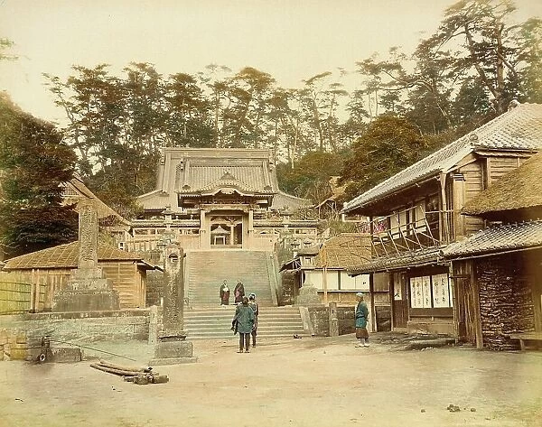Katase Temple (Ryuko-ji (Fujisawa)), 1865. Creator: Unknown