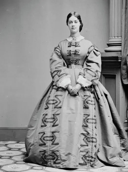 Framed Print : Kate Chase Sprague, between 1855 and 1865. Creator: Unknown Framed Print : Kate Chase Sprague, between 1855 and 1865. Creator: Unknown