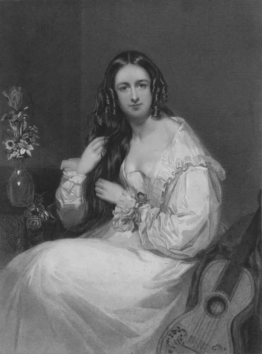 Framed Print : Katherine Airlie, 1845. Creator: H Cook Framed Print : Katherine Airlie, 1845. Creator: H Cook