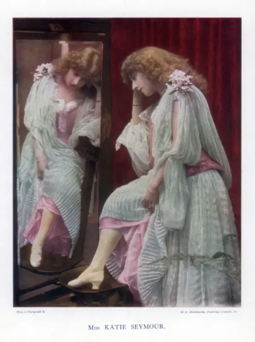 Framed Print : Katie Seymour, actress, singer and dancer, 1901. Artist: Mendelssohn Framed Print : Katie Seymour, actress, singer and dancer, 1901. Artist: Mendelssohn