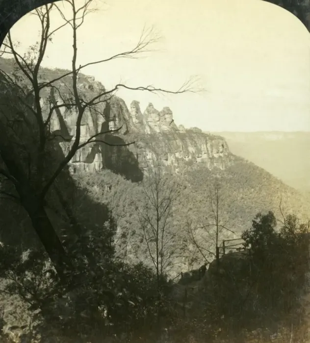 Framed Print : The Katoomba and Jamieson Basins, Blue Mountains, New South Wales, Australia, 1908 Framed Print : The Katoomba and Jamieson Basins, Blue Mountains, New South Wales, Australia, 1908