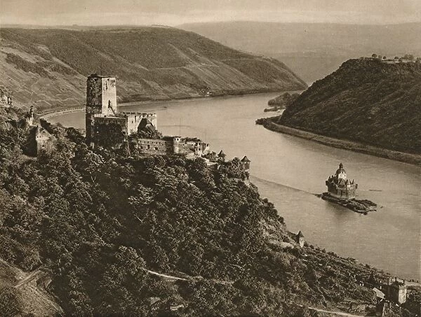 Kaub - Gutenfels, Pfalz Castle in the Rhine, 1931. Artist: Kurt Hielscher