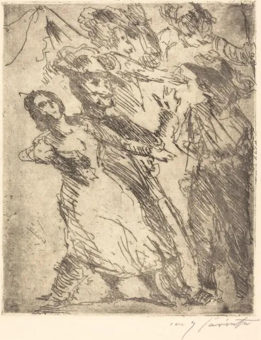 Framed Print : Kavaliere mit einer frau (Cavaliers with a Woman), c. 1923. Creator: Lovis Corinth Framed Print : Kavaliere mit einer frau (Cavaliers with a Woman), c. 1923. Creator: Lovis Corinth