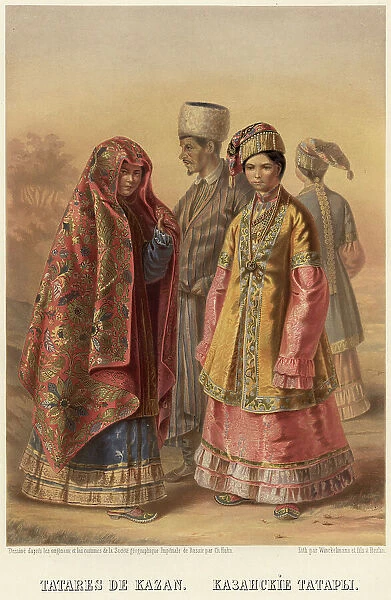 Kazan Tatars, 1862. Creator: Karlis Huns