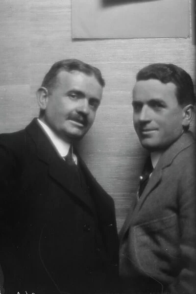 Keegan, Joe, and Mr. McAran, portrait photograph, 1913. Creator: Arnold Genthe