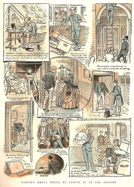 Keeping House while my family is at the Seaside, 1886. Creator: Unknown