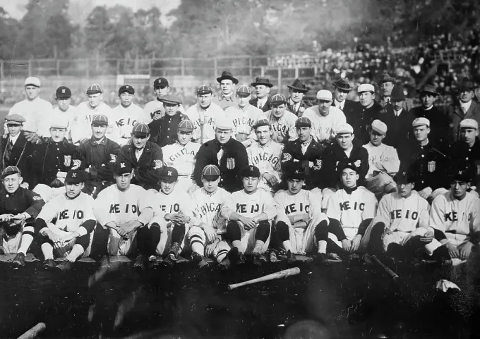 Framed Print : Keio University ball team, 1914. Creator: Bain News Service Framed Print : Keio University ball team, 1914. Creator: Bain News Service