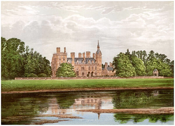 Kelham Hall, Nottinghamshire, home of the Manners-Sutton family, c1880