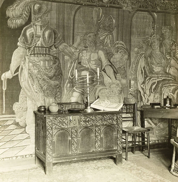 Kelmscott Manor: Tapestry Details, 1896. Creator: Frederick Henry Evans