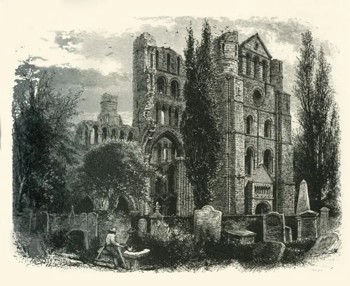 Framed Print : Kelso Abbey, c1870 Framed Print : Kelso Abbey, c1870