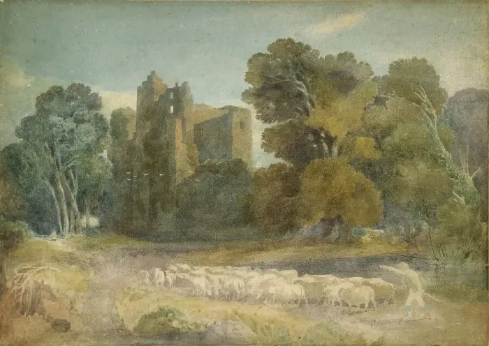 Framed Print : Kenilworth Castle, 1805-07. Creator: David Cox the Elder Framed Print : Kenilworth Castle, 1805-07. Creator: David Cox the Elder