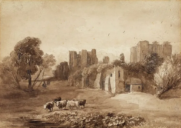 Framed Print : Kenilworth Castle From The East, 1831-40. Creator: David Cox the Elder Framed Print : Kenilworth Castle From The East, 1831-40. Creator: David Cox the Elder