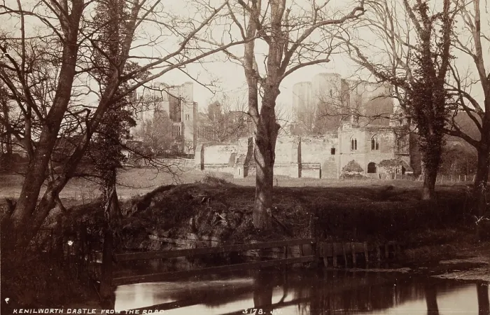 Framed Print : Kenilworth Castle form the Road, between 1870 and 1880. Creator: James Valentine Framed Print : Kenilworth Castle form the Road, between 1870 and 1880. Creator: James Valentine