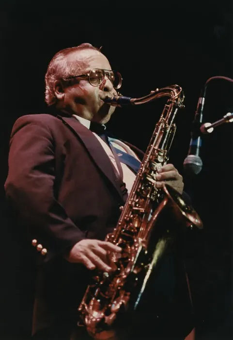 Framed Print : Kenny Hing, Count Basie Band, Dominion Theatre, London, 1990. Creator: Brian Foskett Framed Print : Kenny Hing, Count Basie Band, Dominion Theatre, London, 1990. Creator: Brian Foskett
