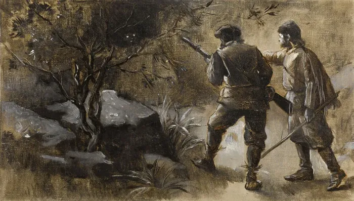 Framed Print : Kennybol and Guldon Stayper, c1889. Creator: Guillaume Albert Demarest Framed Print : Kennybol and Guldon Stayper, c1889. Creator: Guillaume Albert Demarest