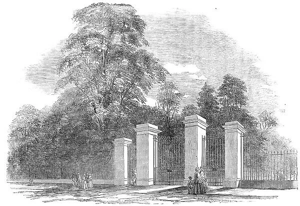 Kensington Gardens - New Gates, Bayswater-Road, 1854. Creator: Unknown