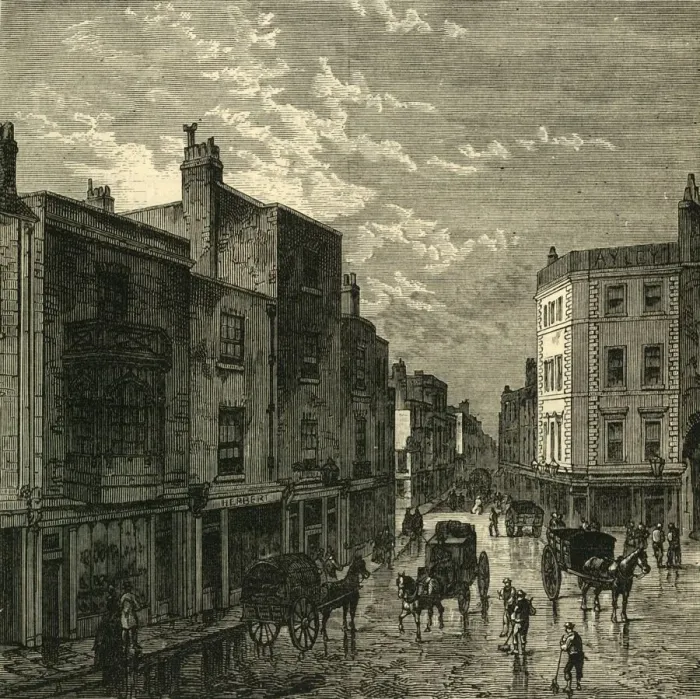 Framed Print : Kensington High Street, in 1860, (c1876). Creator: Unknown Framed Print : Kensington High Street, in 1860, (c1876). Creator: Unknown