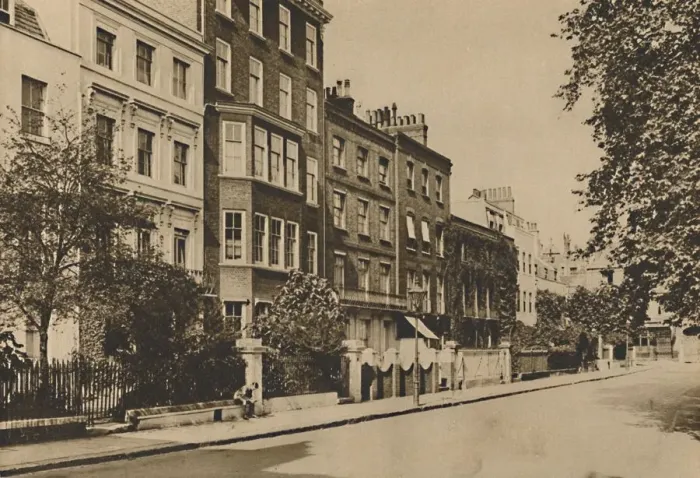Framed Print : Kensington Square Which Still Preserves The Peace of Two Centuries, c1935. Creator Framed Print : Kensington Square Which Still Preserves The Peace of Two Centuries, c1935. Creator