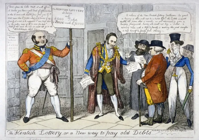 Framed Print : The Kentish lottery - or a new way to pay old debts, 1819 Framed Print : The Kentish lottery - or a new way to pay old debts, 1819