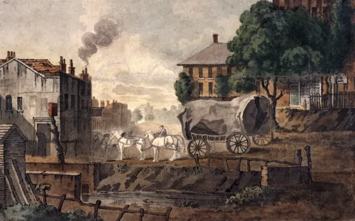 Framed Print : Kentish Town, London, 1817. Artist: T Nugent Framed Print : Kentish Town, London, 1817. Artist: T Nugent