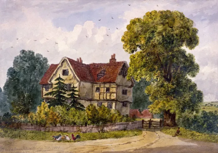 Framed Print : Kentish Town, London, 1834 Framed Print : Kentish Town, London, 1834