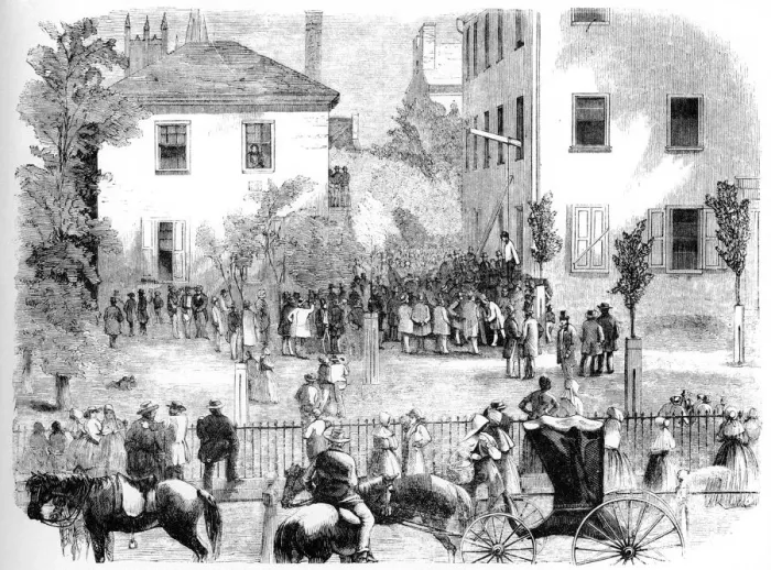Framed Print : The Kentucky Lynching, c1860 Framed Print : The Kentucky Lynching, c1860