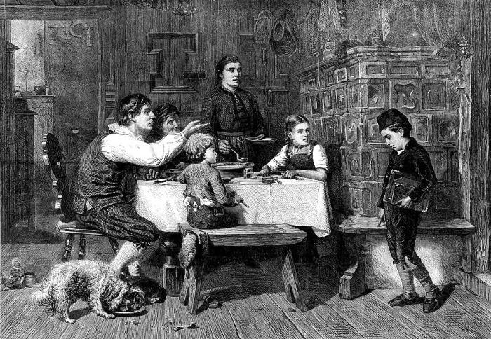 Framed Print : Kept In, by Julius Geertz, 1871. Creator: Unknown Framed Print : Kept In, by Julius Geertz, 1871. Creator: Unknown