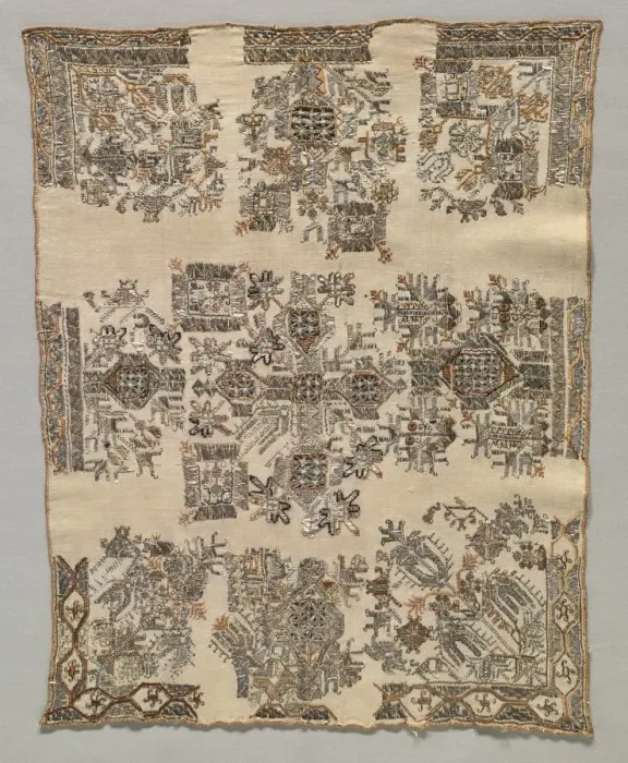 Framed Print : Kerchief, late 1800s. Creator: Unknown Framed Print : Kerchief, late 1800s. Creator: Unknown