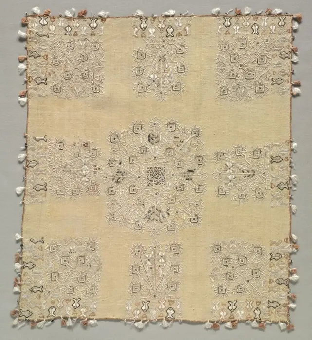 Framed Print : Kerchief, late 1800s. Creator: Unknown Framed Print : Kerchief, late 1800s. Creator: Unknown