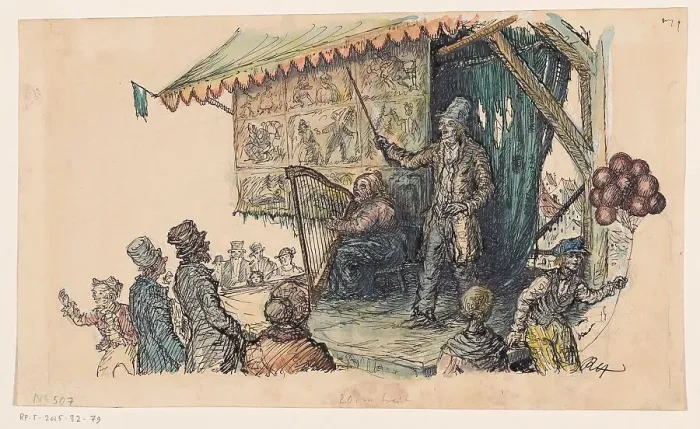 Framed Print : Kermis Fair singer, 1900-1999. Creator: Unknown Framed Print : Kermis Fair singer, 1900-1999. Creator: Unknown