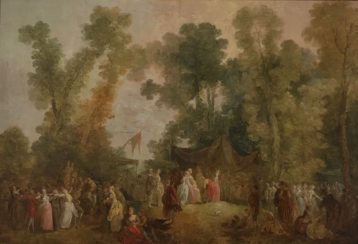 Framed Print : Kermis in the Park, 1785. Creator: Jean Pierre Norblin Framed Print : Kermis in the Park, 1785. Creator: Jean Pierre Norblin