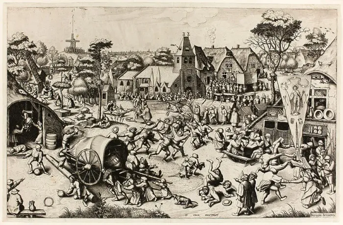 Framed Print : The Kermis of Saint George, c. 1559. Creator: Johannes van Doetecum I