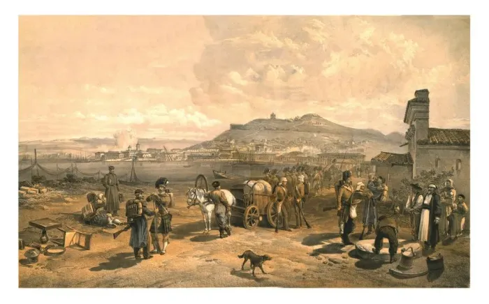 Framed Print : Kertch from the North, 1855. Creator: Edmund Walker Framed Print : Kertch from the North, 1855. Creator: Edmund Walker