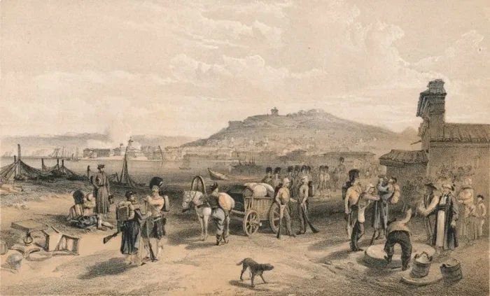 Framed Print : Kertch from the North, 1856. Artist: Georges McCulloch Framed Print : Kertch from the North, 1856. Artist: Georges McCulloch