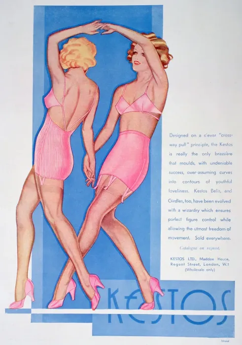 Framed Print : Kestos lingerie advert, 1935 Framed Print : Kestos lingerie advert, 1935