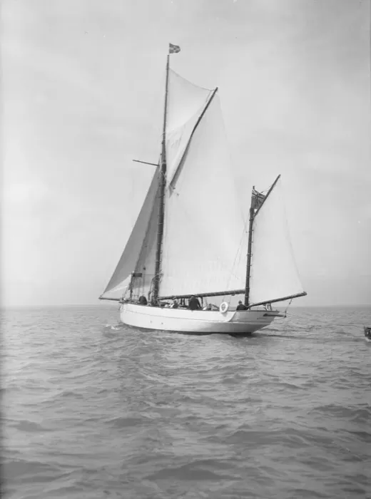 Framed Print : The ketch Aphrodite under sail, 1911. Creator: Kirk & Sons of Cowes Framed Print : The ketch Aphrodite under sail, 1911. Creator: Kirk & Sons of Cowes