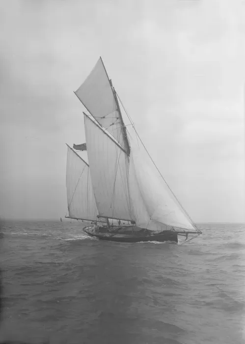 Framed Print : The ketch Corinda under sail. Creator: Kirk & Sons of Cowes Framed Print : The ketch Corinda under sail. Creator: Kirk & Sons of Cowes