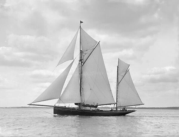 The ketch Palatina under way, 1911. Creator: Kirk & Sons of Cowes