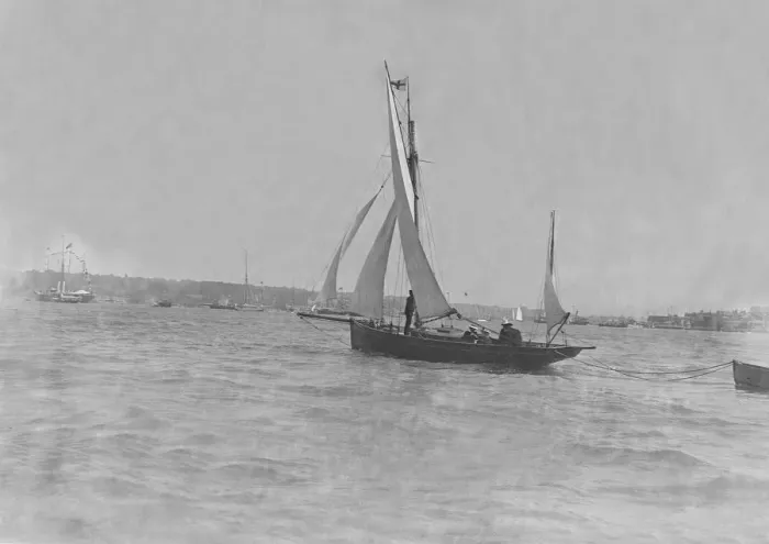 Framed Print : Ketch under sail. Creator: Kirk & Sons of Cowes Framed Print : Ketch under sail. Creator: Kirk & Sons of Cowes