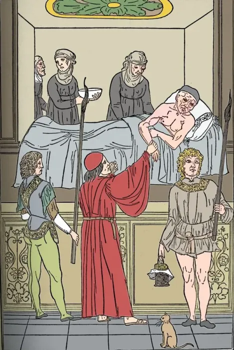 Framed Print : Ketham: Fasciculus Medicinae, Venice, 1493, The Treatment Of The Plauge, c1493 Framed Print : Ketham: Fasciculus Medicinae, Venice, 1493, The Treatment Of The Plauge, c1493