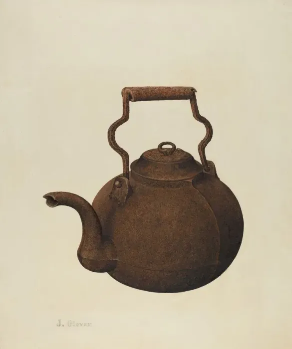 Framed Print : Kettle, 1935 / 1942. Creator: Joseph Glover Framed Print : Kettle, 1935 / 1942. Creator: Joseph Glover