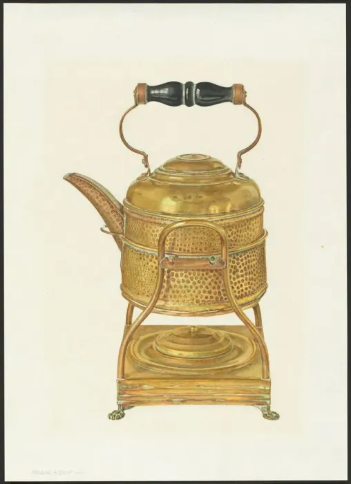 Framed Print : Kettle, c. 1934. Creator: Frank M Keane Framed Print : Kettle, c. 1934. Creator: Frank M Keane