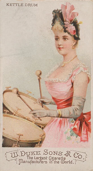 Kettle Drum, from the Musical Instruments series (N82) for Duke brand cigarettes, 1888
