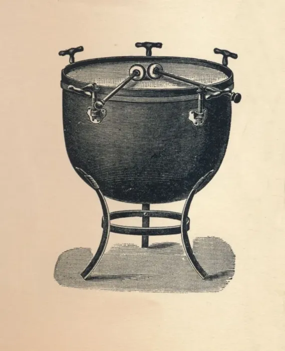 Framed Print : Kettledrum (Tympani), 1895. Creator: Unknown Framed Print : Kettledrum (Tympani), 1895. Creator: Unknown