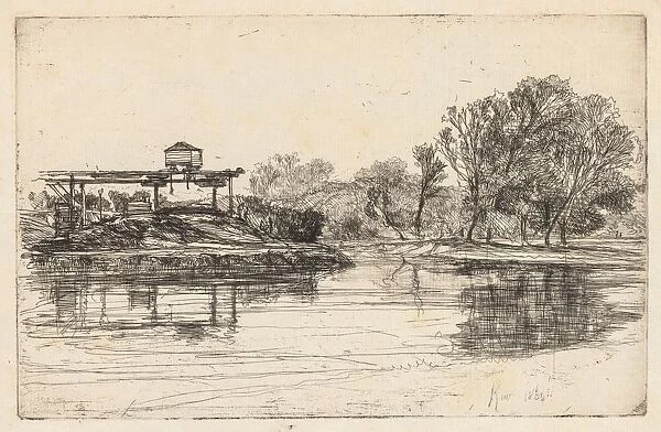Kew, 1864. Creator: Francis Seymour Haden (British, 1818-1910)