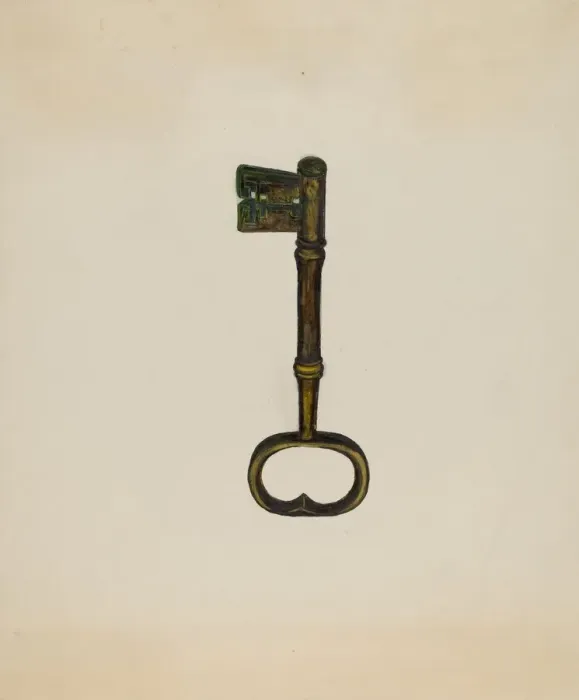 Framed Print : Key, 1935 / 1942. Creator: Edna C. Rex Framed Print : Key, 1935 / 1942. Creator: Edna C. Rex